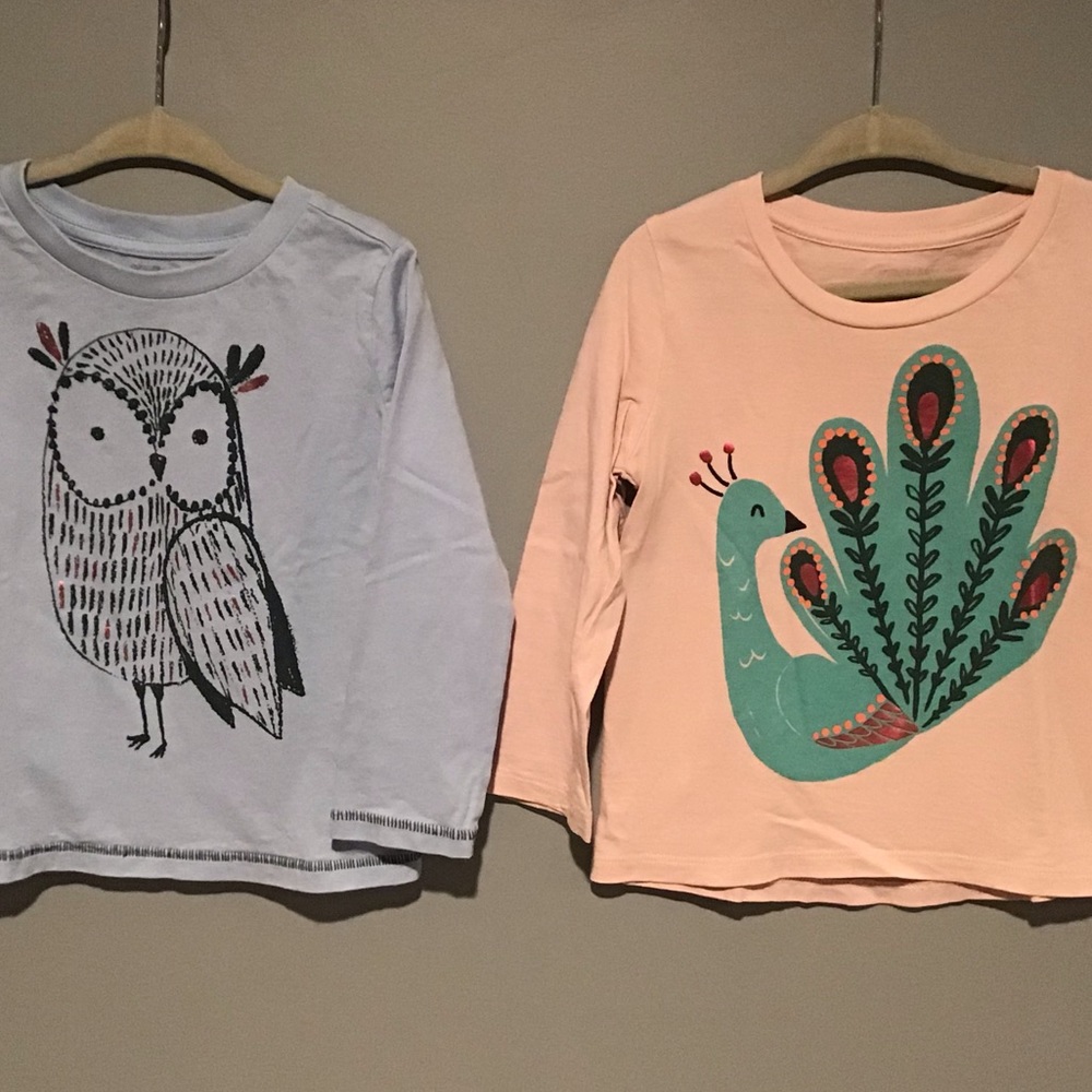 2pk Gymboree graphic tees